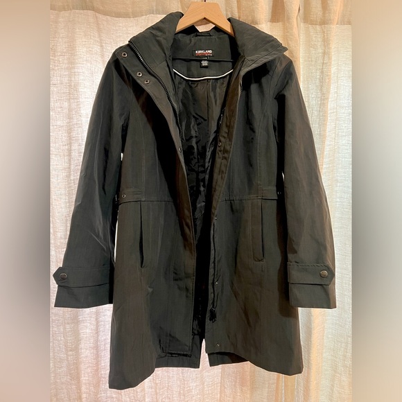 Kirkland Dark Grey Signature Trench Coat Jacket - Picture 1 of 7